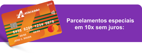 Parcelamentos especiais em 10x sem juros: